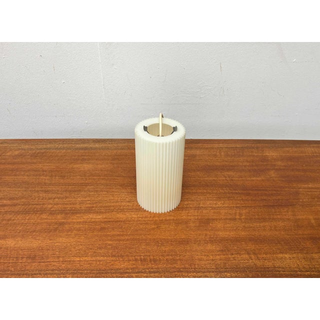 Cream Mid-Century Modern Minimalist Plastic Pendant Lamp from Erco, Germany, 1960s For Sale - Image 8 of 9