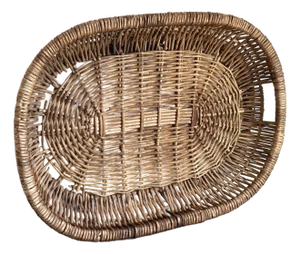 Rustic European Wicker Tray