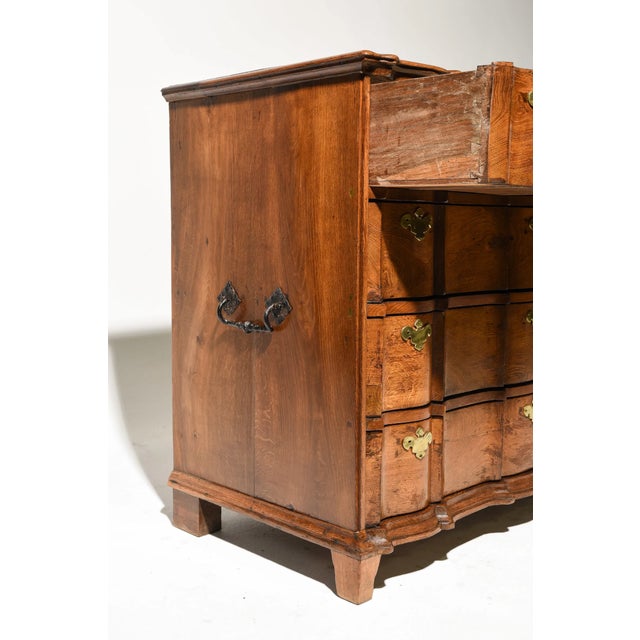 Late 18th Century 18th C Danish Rococo Burl Walnut Commode / Chest of Drawers For Sale - Image 5 of 11
