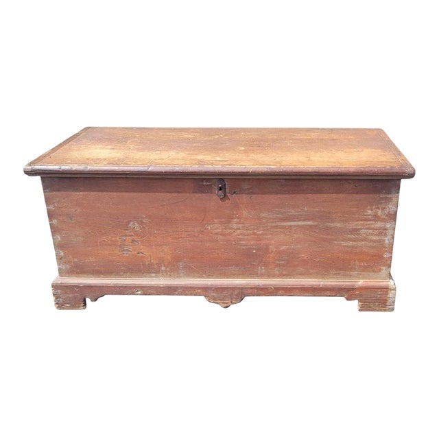 Late 18th Century American Chippendale Blanket Chest For Sale