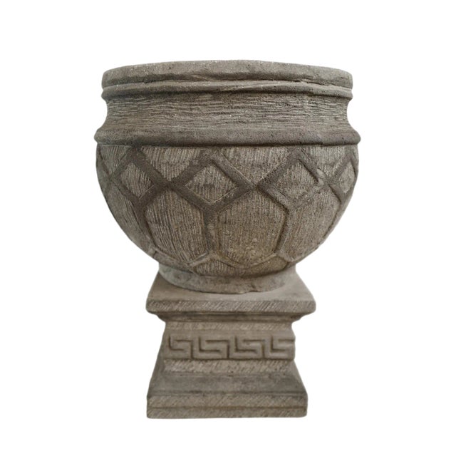 Vintage Lava Stone Planter Bowl For Sale