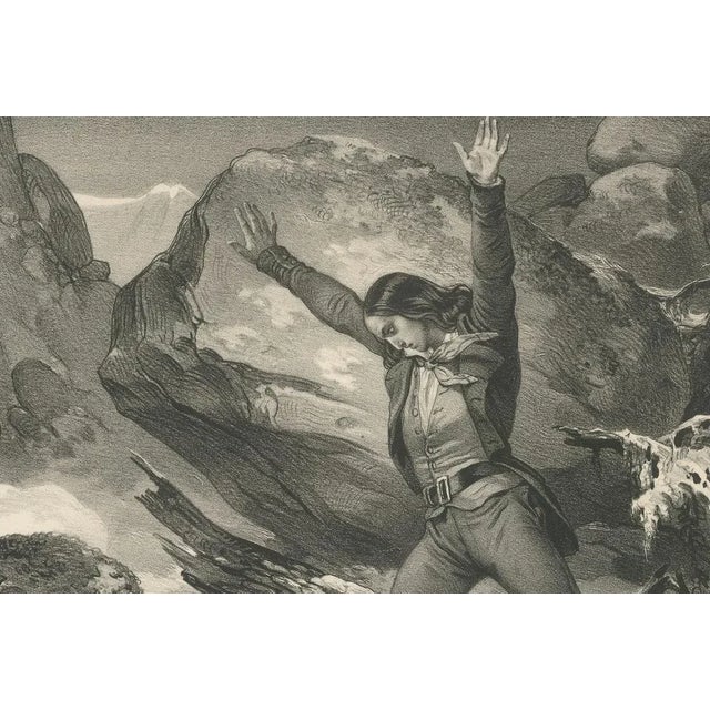 Maurin, Jocelyn Sauvant Laurence de la Mort, 1840, Lithograph For Sale - Image 5 of 10