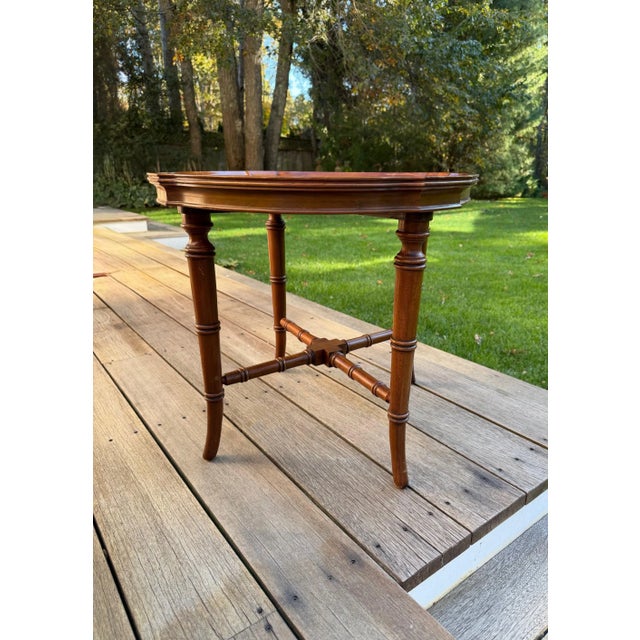 Oval Accent Side Table For Sale - Image 9 of 14