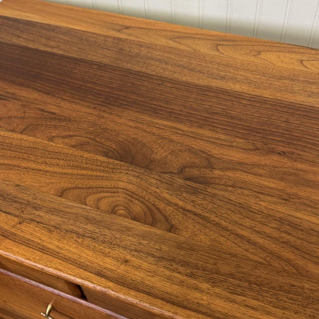 Vintage 1961 Solid Walnut MCM Dresser and Nightstand Set For Sale - Image 18 of 18