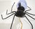 Mid-Century Modern Wall Lamp in Metal and Murano Glass Depicting a Spider, Italy, 1950s For Sale - Image 9 of 17