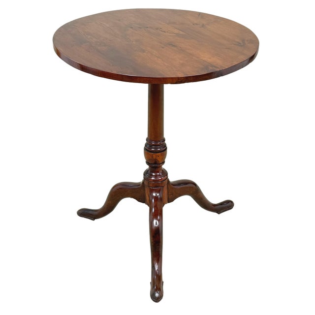 Wood Georgian Yew Wood Tripod Table, 1750s For Sale - Image 7 of 12