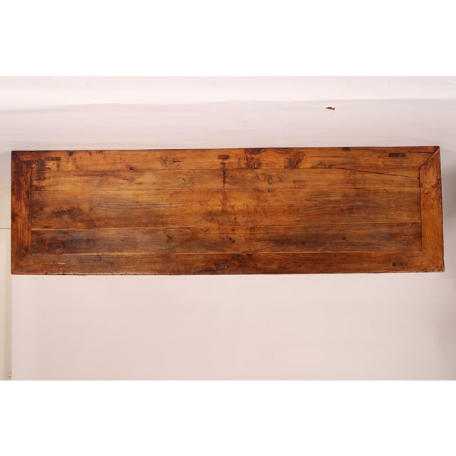 1950s Chinese Elm Wood Sideboard For Sale - Image 5 of 13