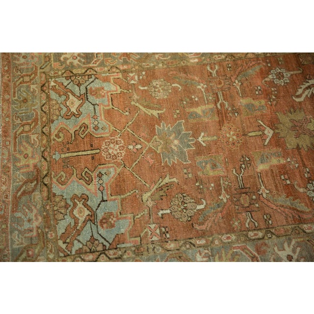Traditional 1930s Vintage Persian Heriz Herati Wool Rug Runner For Sale - Image 3 of 13