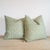 Transitional Schumacher Leonie Vermicelli Pillows in Leaf - Double Sided Pair For Sale - Image 3 of 7