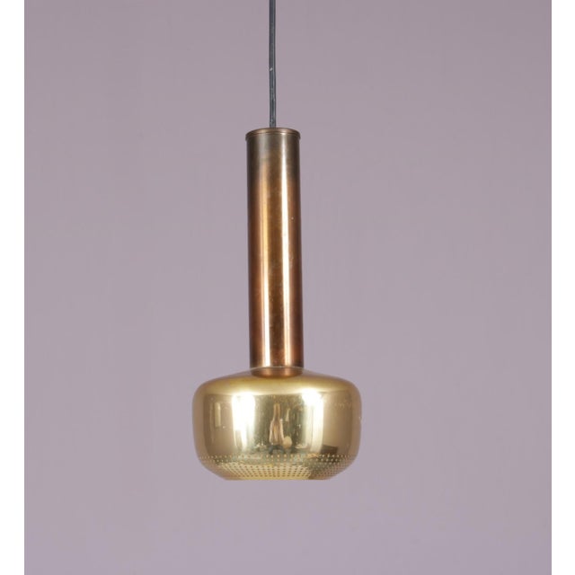 Mid-Century Modern Vl56″ Lamp in Brass by Vilhelm Lauritzen for Louis Poulsen, Denmark, 1950s For Sale - Image 3 of 14