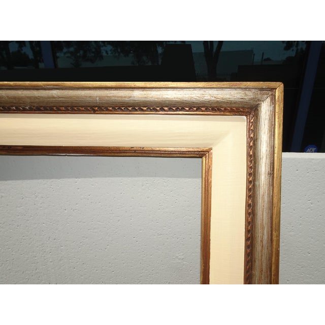 Large Tall 54"Hx31 Vintage French Country Gold Ornate Picture Frame For Sale - Image 4 of 14
