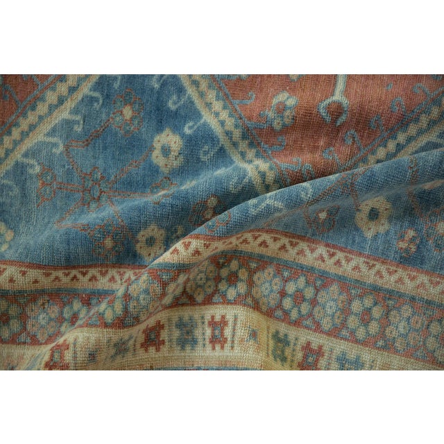 1950s Vintage Caucasian Pomegranate Medallion Wool Carpet For Sale In New York - Image 6 of 10