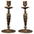19th Century Bronze Full Body Greek Revival Caryatid Candlestick pair. These candlesticks exude timeless elegance,...