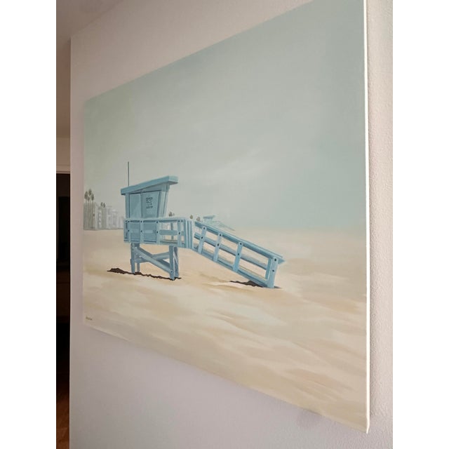 The west coast lifeguard shacks are like art sculpture's to me. I've been painting them for years because each one is...