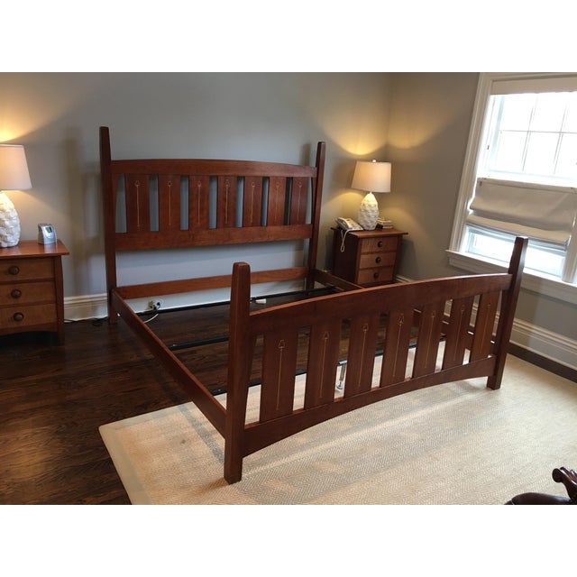 Stickley Harvey Ellis Cherry King Size Bed Chairish