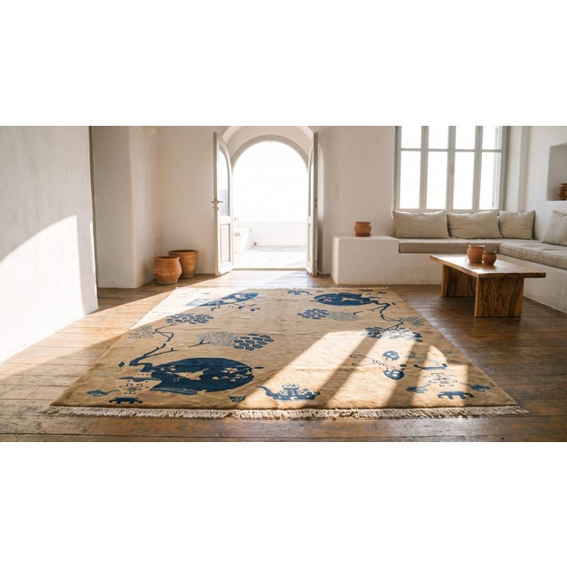 1920s Chinese Art Deco Carpet ( 10'10" x 13'3" - 330 x 403 cm ) For Sale - Image 9 of 10