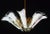 Italian 1970s Murano White Glass Petal Chandelier For Sale - Image 3 of 14