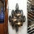 Late 20th Century Pair of Modernist Smoked Gray Murano Glass Diamond-Form Polyhedral Wall Sconces For Sale - Image 5 of 18