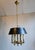 Chandelier in Brass and Lacquered Metal, 1970s For Sale - Image 9 of 9