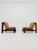 1 of 2 mid century armchairs in leather and wood By Carl Straub Germany , 1960s The beautiful armchair is comfortable and...