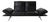 Francis Leather Two-Seater Black Manual Function Sofa from Koinor For Sale