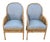 Pair of Henry Olko Henry Olko for Willow & Reed Tait Pair of Side Chairs. Bamboo, Willow and Upholstery. For Sale