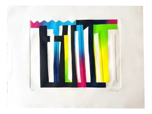Bertrand Dorny, Broadway, Carborundum and Relief Lithograph