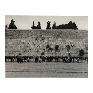 Mikael Levin, Jerusalem, Israel Western Wall Ed of 5 Vintage Silver Gelatin Photograph Print For Sale