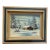 50's Vintage Winter Landscape Oil on Canvas For Sale