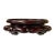 6.75" Reddish Brown Round Wave Legs Apron Wood Display Stand Easel For Sale - Image 10 of 11