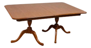 Pennsylvania House Solid Cherry Double Pedestal Dining Table