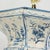 Vintage Hand-Painted Dutch Blue and White Tile-Style Metal Table Lamp - Octagonal Urn With Pastoral Scenes For Sale - Image 14 of 17