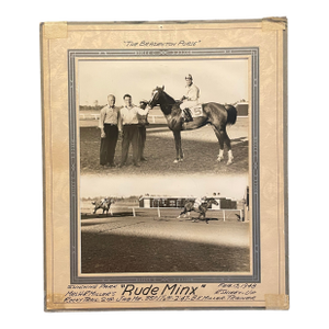 1948 Rude Minx Winners Circle Equestrian Photograph