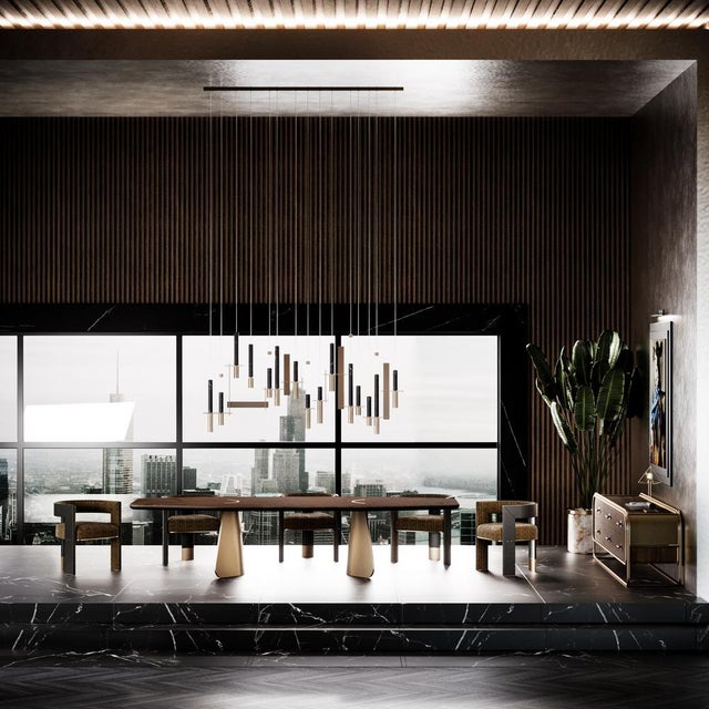 Contemporary Portland Suspension Lamp by Porus Studio For Sale - Image 3 of 12