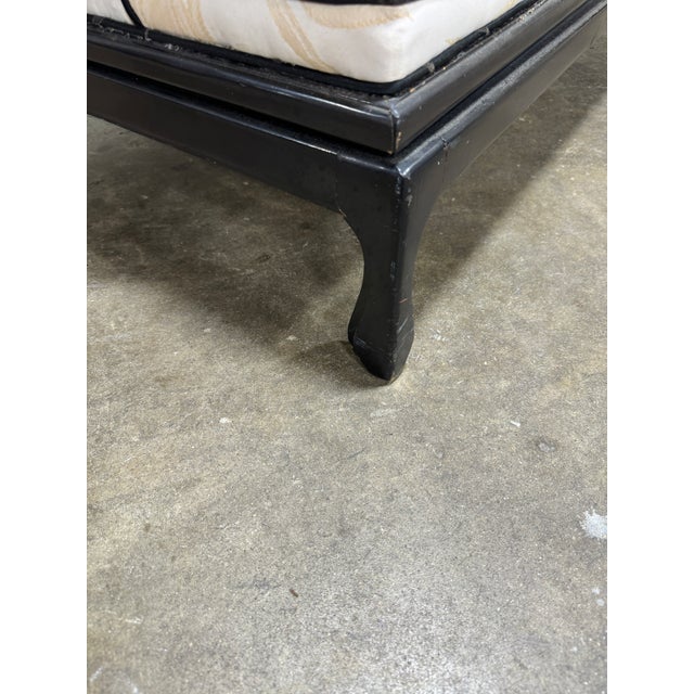 Wood Unusual Vintage Asian Pagoda Style Sofa For Sale - Image 7 of 9