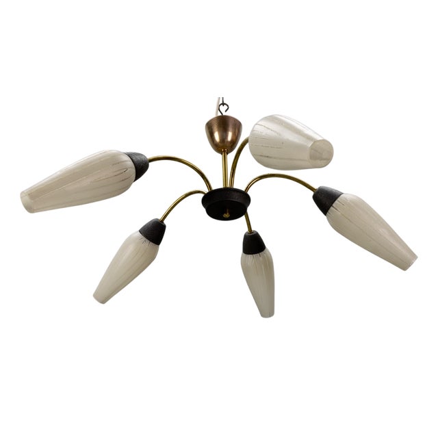 Mid-Century Modern German Sputnik Chandelier, 1950s For Sale