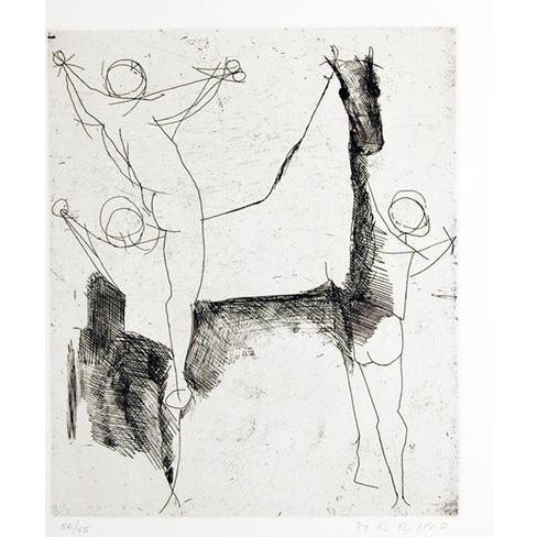 1950s Marino Marini, Jugglers X Edition of 65, 1950s, Etching For Sale - Image 5 of 5