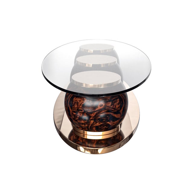 Not Yet Made - Made To Order "Costiera" Coffee Table With Bronze, Handmade For Sale - Image 5 of 8