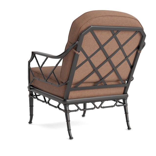 Not Yet Made - Made To Order Brown Jordan Calcutta Lounge Chair, Textured Pewter frame with Fusion Clay fabric For Sale - Image 5 of 11