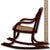 Unusual Antique Very Small Doll Size Bentwood Rocking Chair Possibly a Salesman Sample - Measures 15 Inches Tall For Sale - Image 16 of 18
