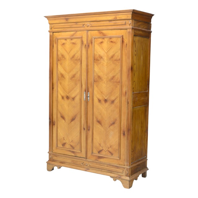Armoire in Elm, 1890s For Sale