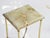Small Neoclassical French Side Table with Brass and Onyx, 1960s For Sale - Image 4 of 8