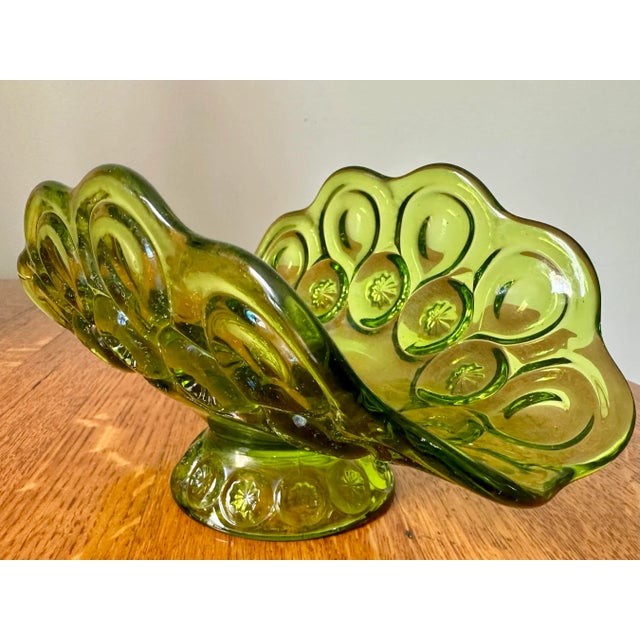 1960s 1960’s Moon & Stars Pattern Glass Dish For Sale - Image 5 of 10