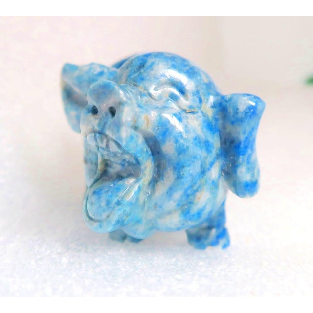 Miniature Well-Carved Lapiz Lazuli Piglet - Pig, Piggy.! For Sale - Image 9 of 12