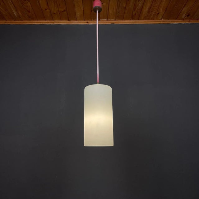 1960s Mid-Century Italian Opalin Glass Pendant Lamp, 1960s, Set of 2 For Sale - Image 5 of 13