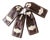 Vintage 1950s Golf Club Head Covers Set of 4 Brown and Cream For Sale