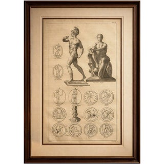 Montfaucon, Antique Roman Mythology Scene, 1721, Engraving For Sale