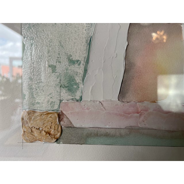 1980's Vintage Heavy Impasto Expressionist Abstract Painting, Signed For Sale In Miami - Image 6 of 13