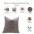 Fabdivine Decorative Block Print Cushion Cover 16x16 Inch Duck Canvas-Kari Jaal For Sale - Image 4 of 4