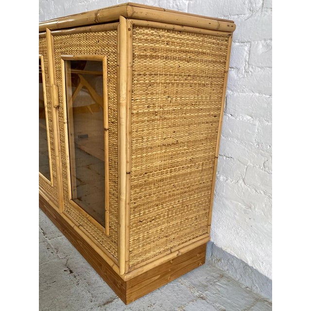 Rattan Sideboard, Italy, 1970s For Sale - Image 4 of 16
